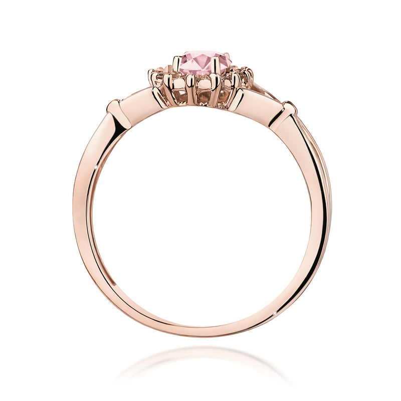 Inel Aur 14K cu Diamante Roz de Laborator 0.62 ct, imaginea 7 din 12