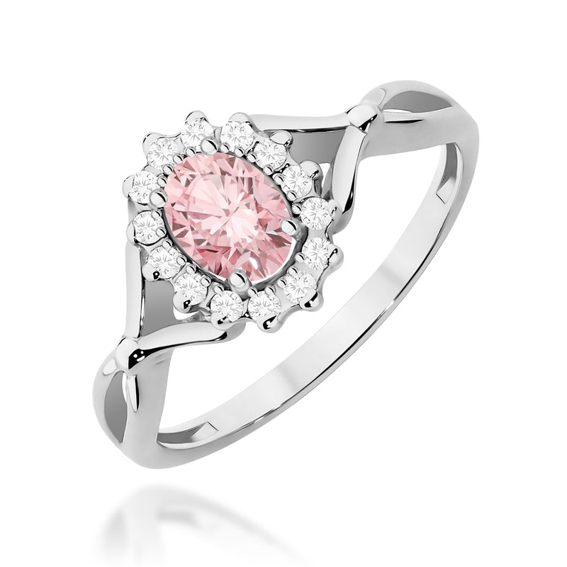 Inel Aur 14K cu Diamante Roz de Laborator 0.62 ct, imaginea 9 din 12