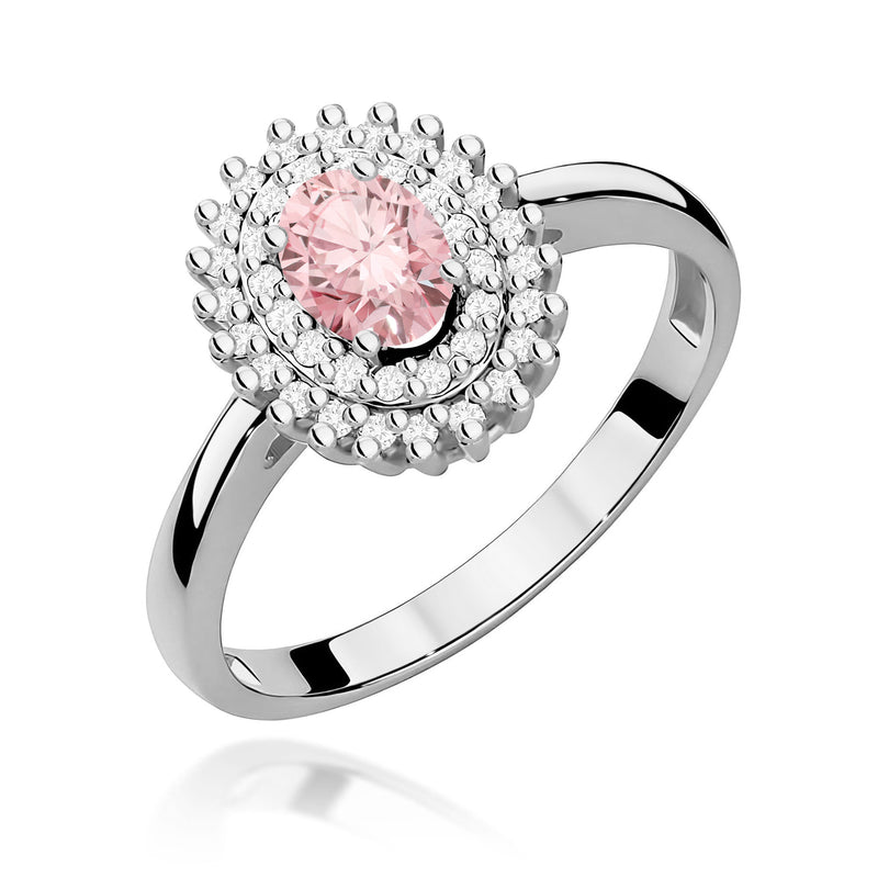 Inel Aur 14K cu Diamante Roz de Laborator 0.70 ct, imaginea 9 din 12