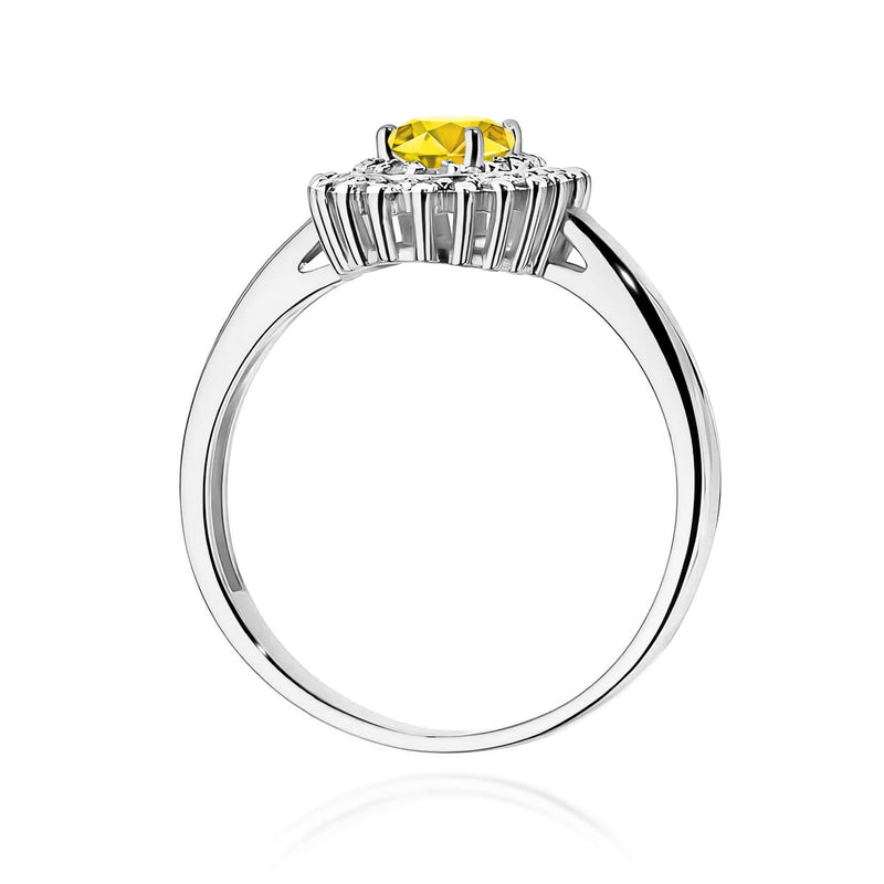 Inel Aur 14K cu Diamante Galbene de Laborator 0.70 ct, imaginea 11 din 12