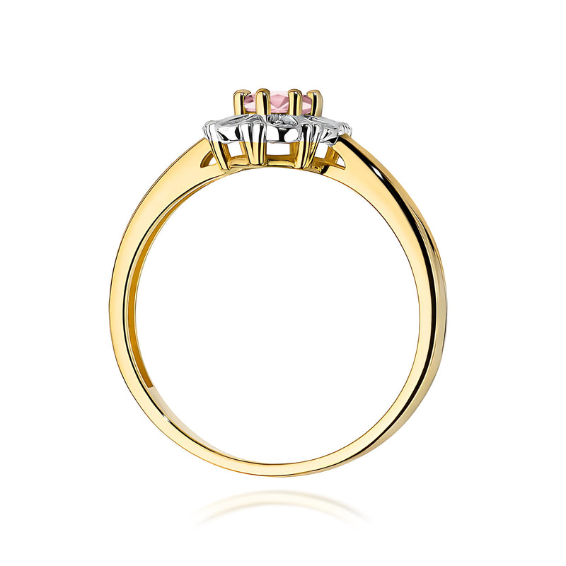 Inel Aur 14K cu Diamante Roz de Laborator 0.57 ct, imaginea 3 din 12