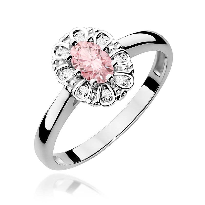 Inel Aur 14K cu Diamante Roz de Laborator 0.57 ct, imaginea 9 din 12