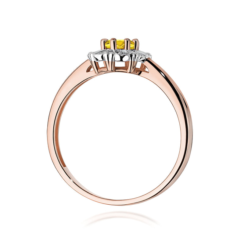 Inel Aur 14K cu Diamante Galbene de Laborator 0.57 ct, imaginea 7 din 12