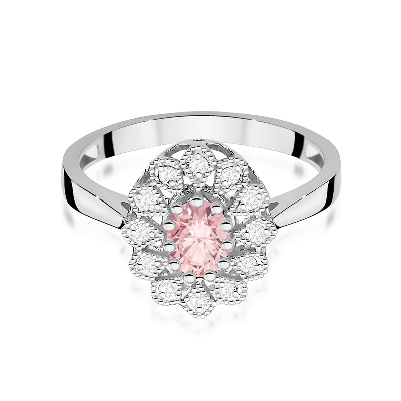 Inel Aur 14K cu Diamante Roz de Laborator 0.60 ct, imaginea 10 din 12
