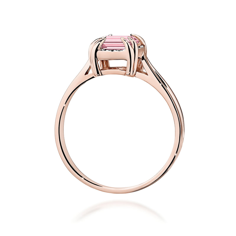 Inel Aur 14K cu Diamante Roz de Laborator 0.56 ct, imaginea 7 din 12