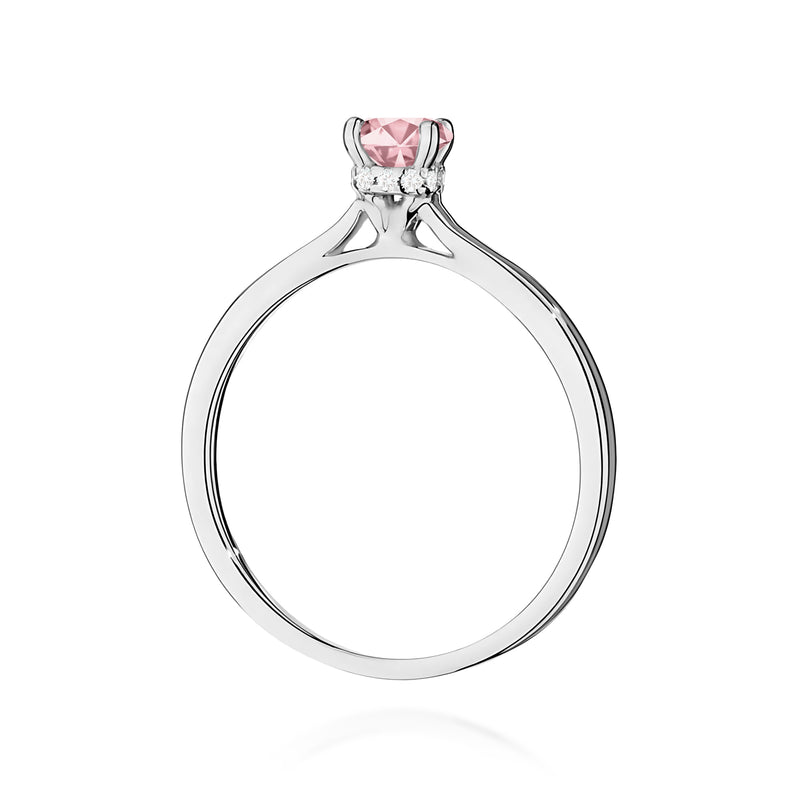 Inel Aur 14K cu Diamante Roz de Laborator 0.56 ct, imaginea 11 din 12
