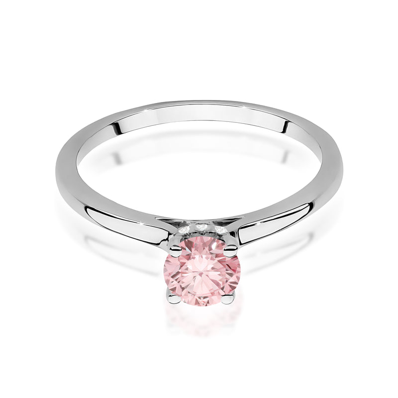 Inel Aur 14K cu Diamante Roz de Laborator 0.56 ct, imaginea 10 din 12