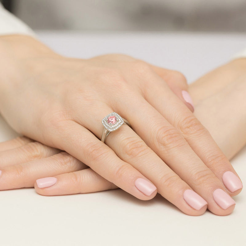 Inel Aur 14K cu Diamante Roz de Laborator 0.78 ct, imaginea 12 din 12