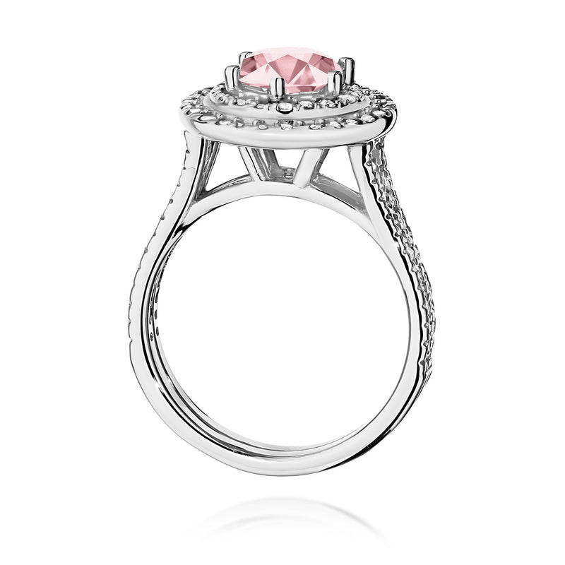 Inel Aur 14K cu Diamante Roz de Laborator 1.63 ct, imaginea 11 din 12