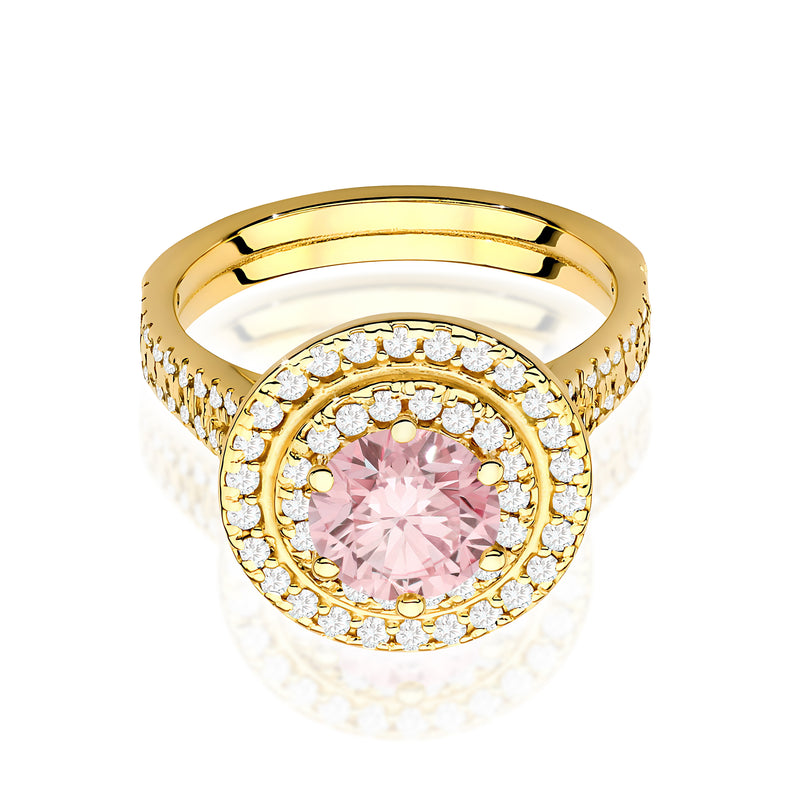 Inel Aur 14K cu Diamante Roz de Laborator 1.63 ct, imaginea 2 din 12