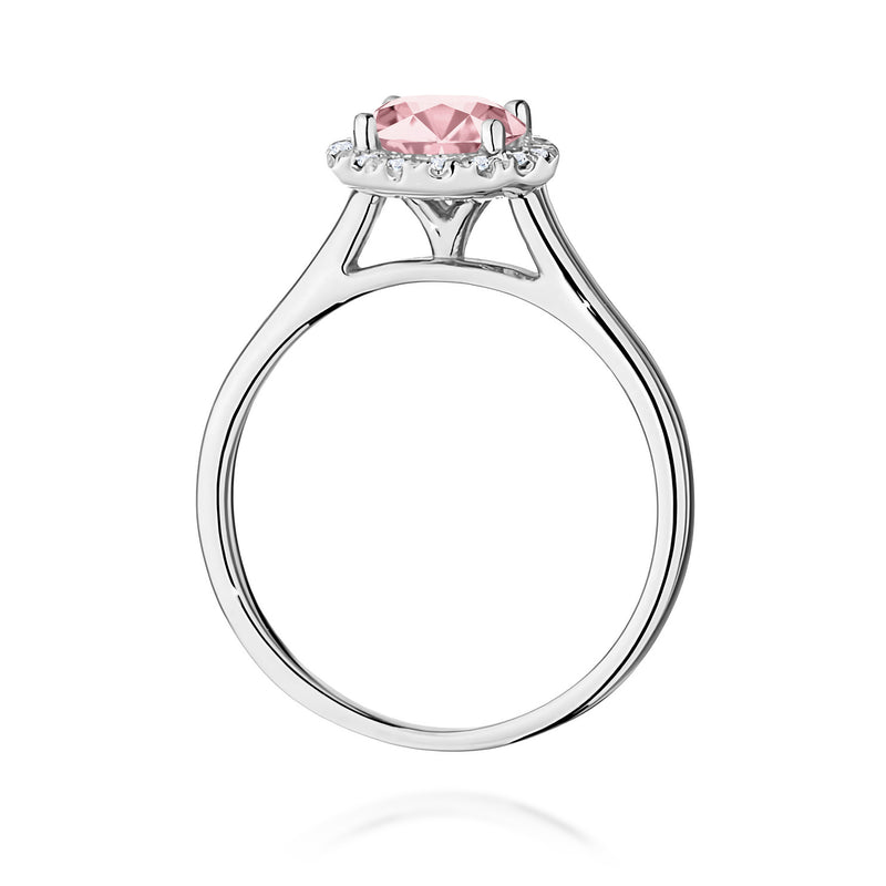 Inel Aur 14K cu Diamante Roz de Laborator 1.14 ct, imaginea 11 din 12