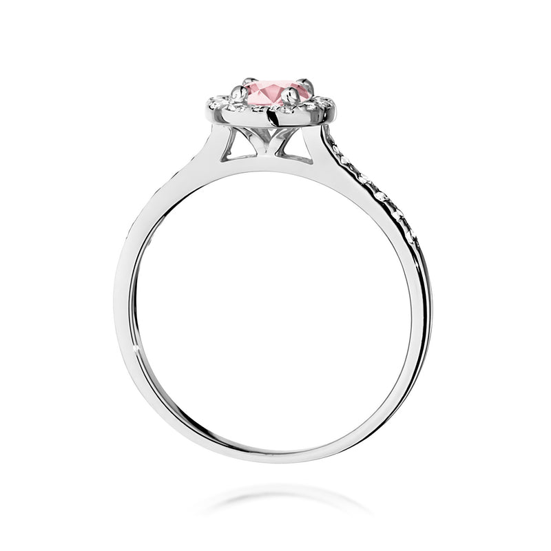 Inel Aur 14K cu Diamante Roz de Laborator 0.74 ct, imaginea 11 din 12