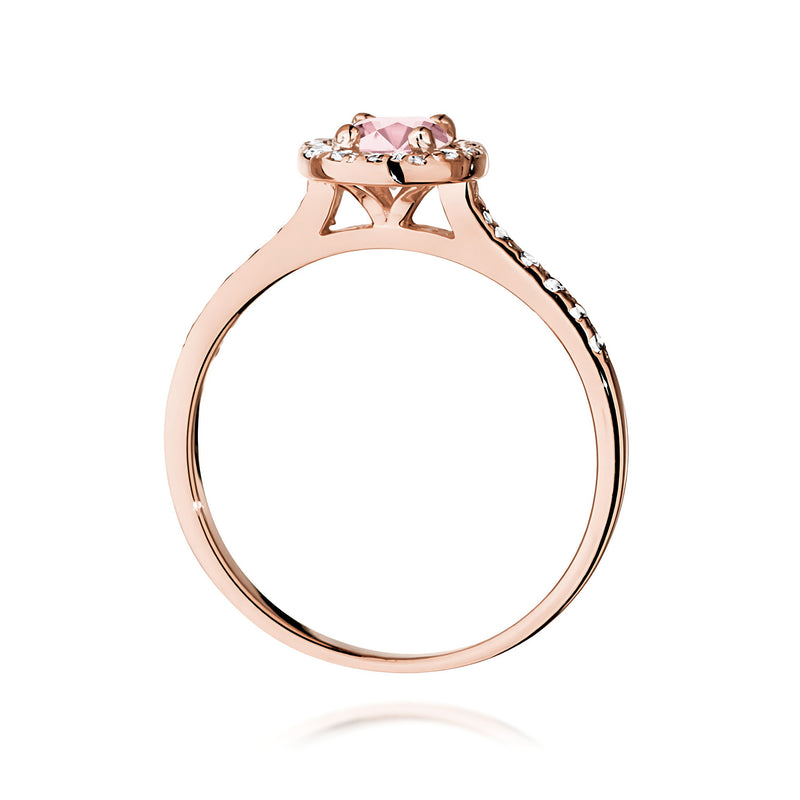 Inel Aur 14K cu Diamante Roz de Laborator 0.74 ct, imaginea 7 din 12
