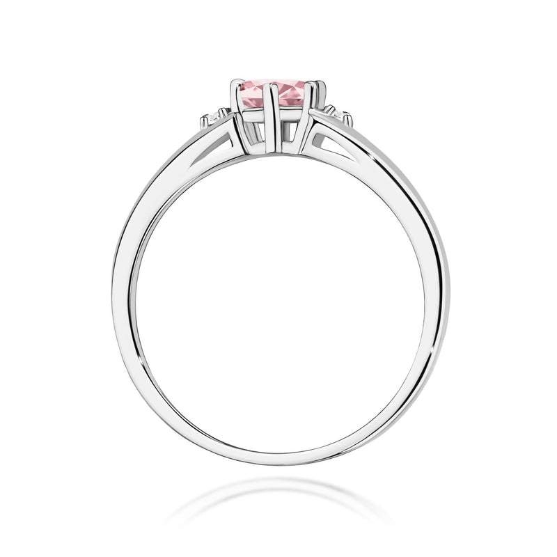 Inel Aur 9K cu Diamante Roz de Laborator 0.53 ct, imaginea 7 din 8