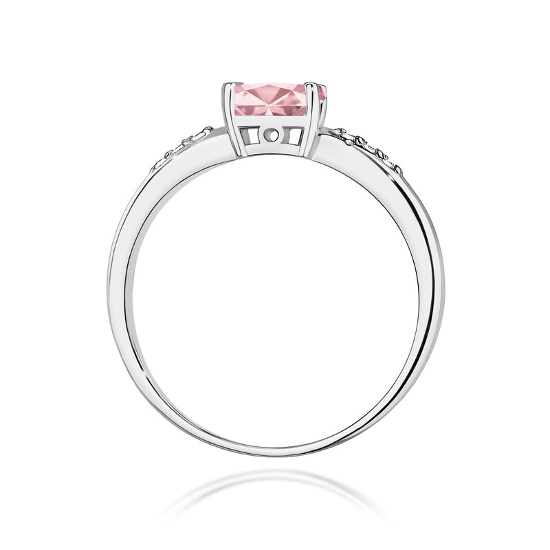 Inel Aur 9K cu Diamante Roz de Laborator 0.53 ct, imaginea 7 din 8