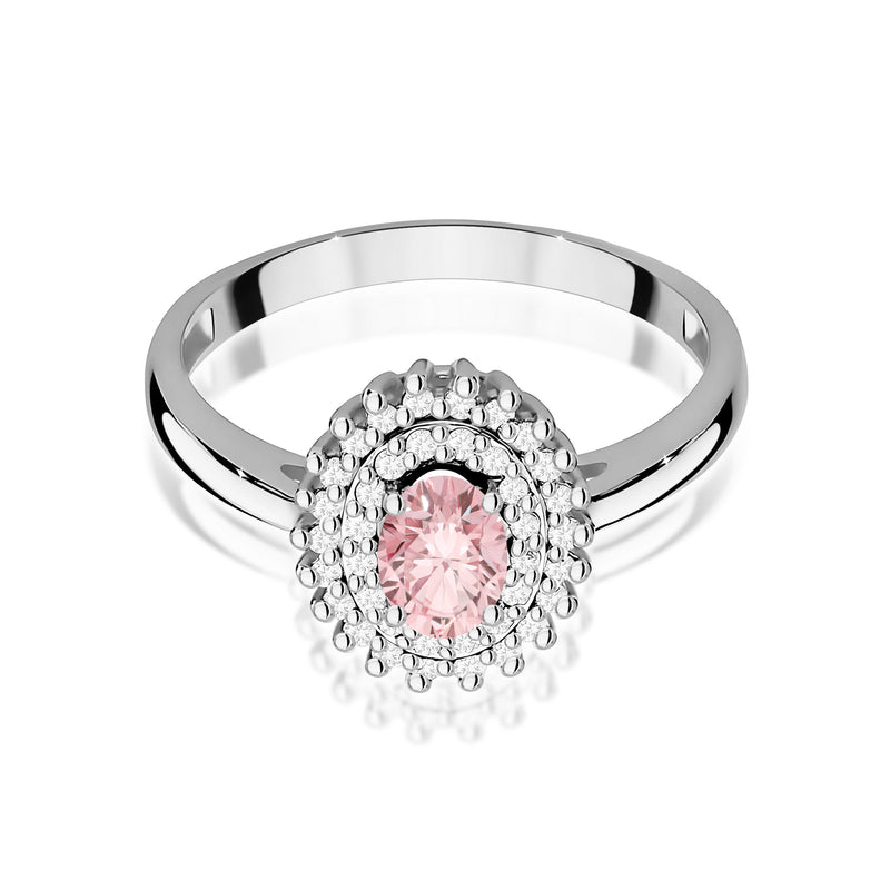 Inel Aur 9K cu Diamante Roz de Laborator 0.70 ct, imaginea 6 din 8