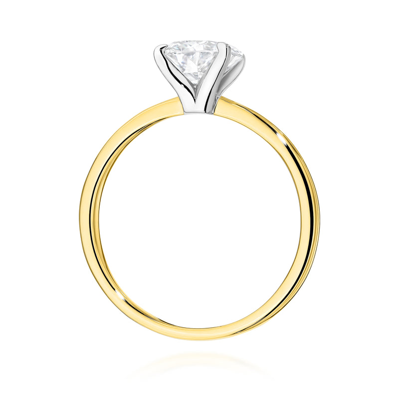 Inel Aur 14K cu Diamant Natural 1.00 ct, imaginea 3 din 9