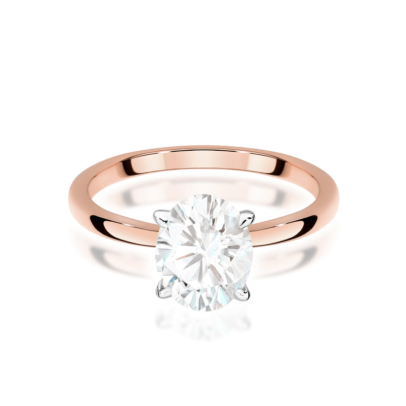 Inel Aur 14K cu Diamant Natural 1.00 ct, imaginea 5 din 9