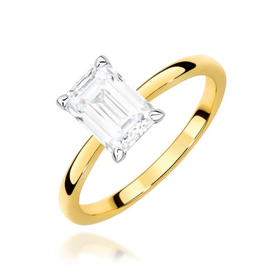 Inel Aur 9K cu Diamant Natural 1.00 ct