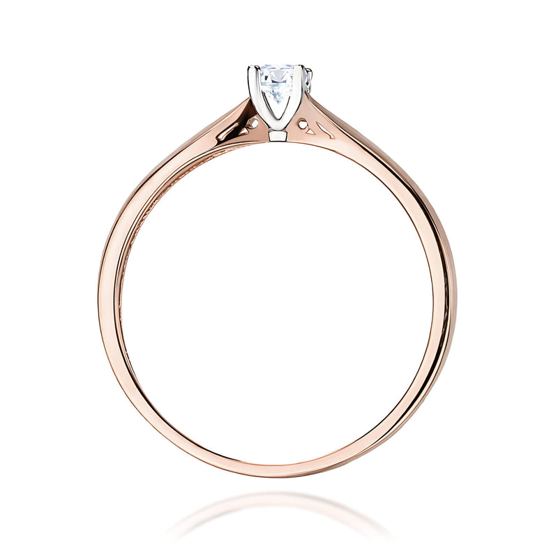 Inel Aur 14K cu Diamant de Laborator 0.10 ct, imaginea 7 din 12