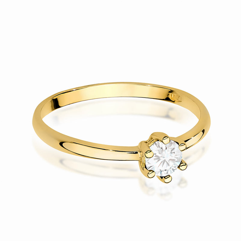 Inel Aur 9K cu Diamant de Laborator 0.30 ct, imaginea 2 din 8