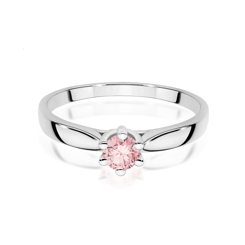 Inel Aur 14K cu Diamant Roz de Laborator 0.30 ct, imaginea 10 din 12