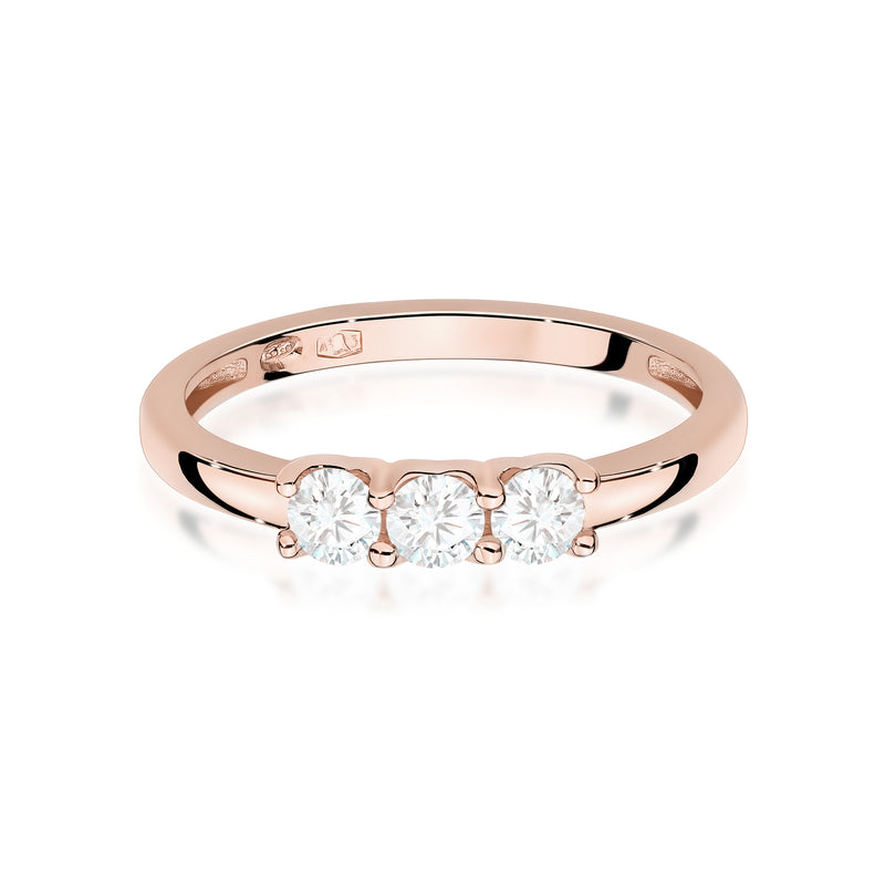 Inel Aur 14K cu Diamante Naturale 0.30 ct, imaginea 6 din 12
