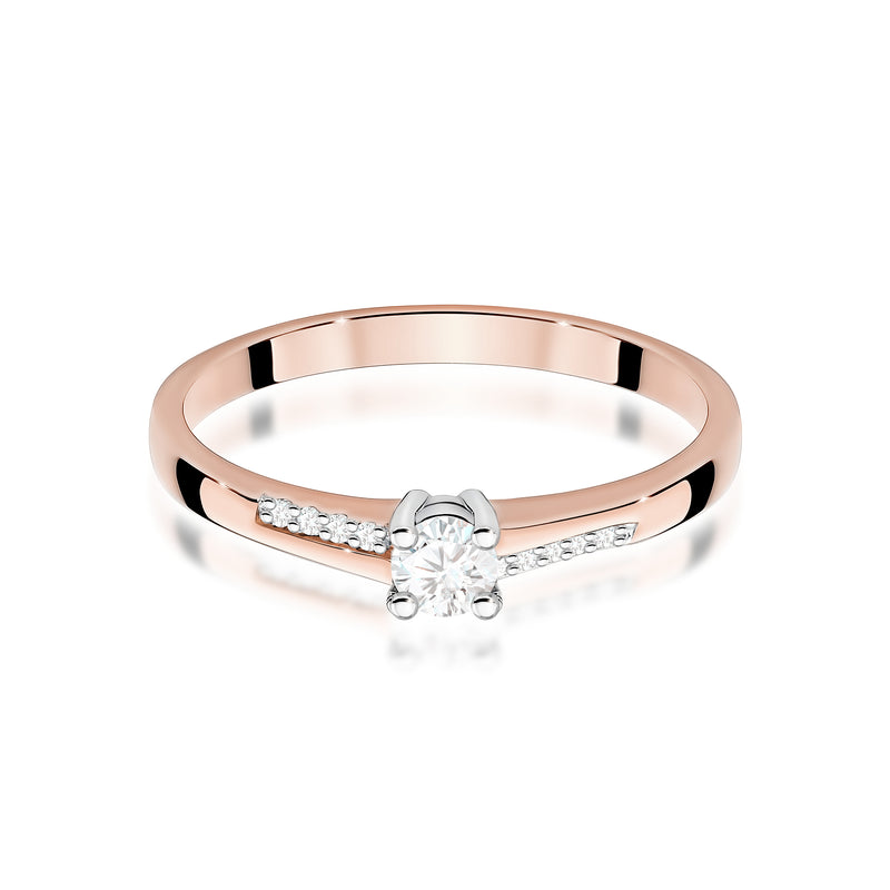 Inel Aur 14K cu Diamante de Laborator 0.19 ct, imaginea 6 din 12