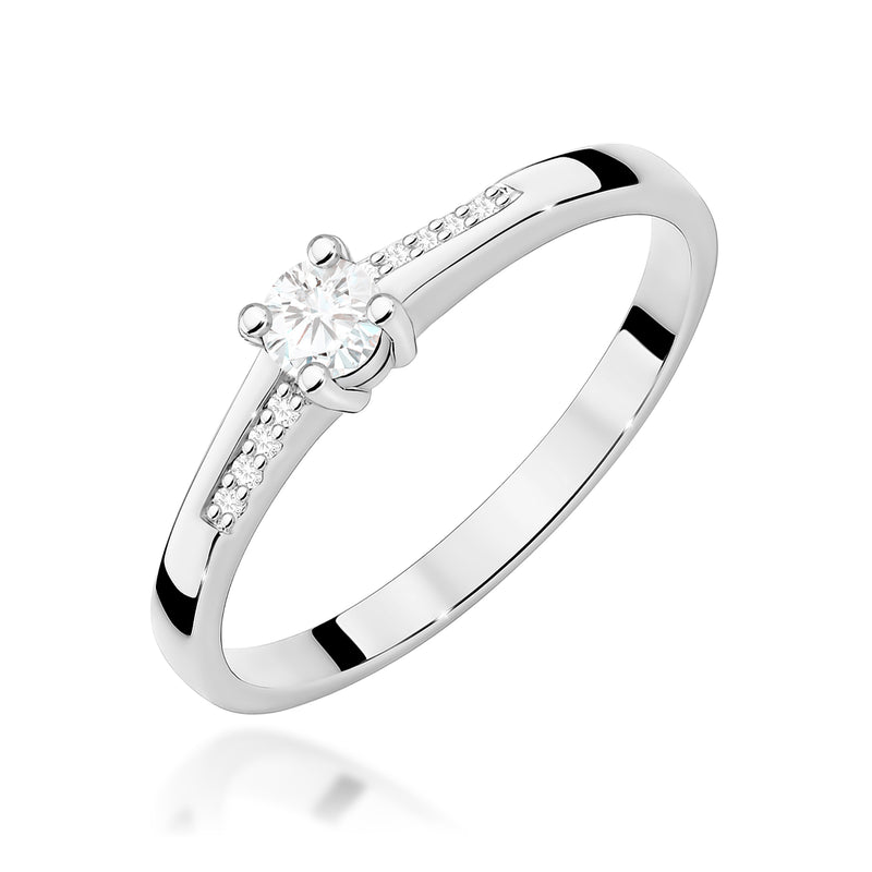 Inel Aur 14K cu Diamante de Laborator 0.19 ct, imaginea 9 din 12