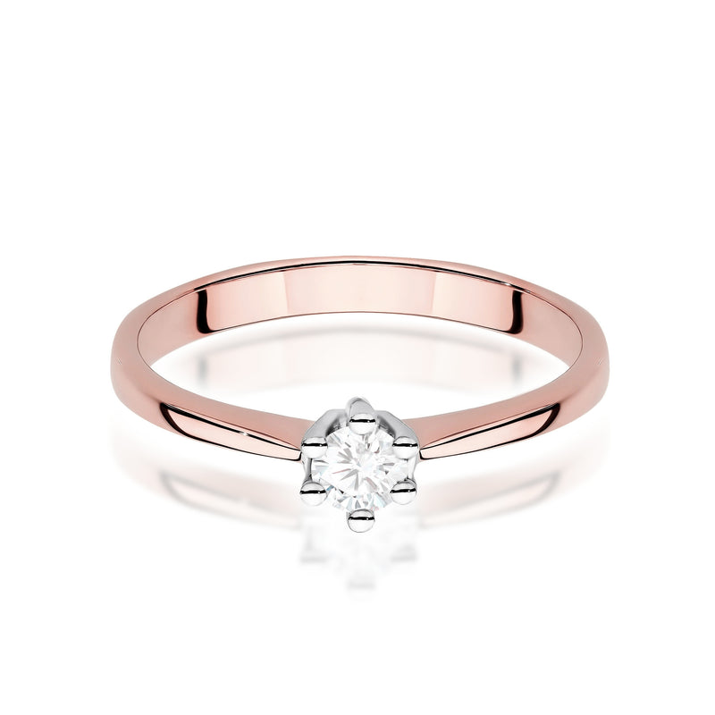 Inel Aur 14K cu Diamant de Laborator 0.20 ct, imaginea 6 din 12