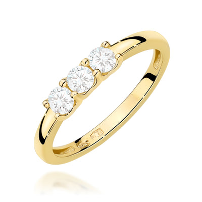 Inel Aur 9K cu Diamante de Laborator 0.30 ct