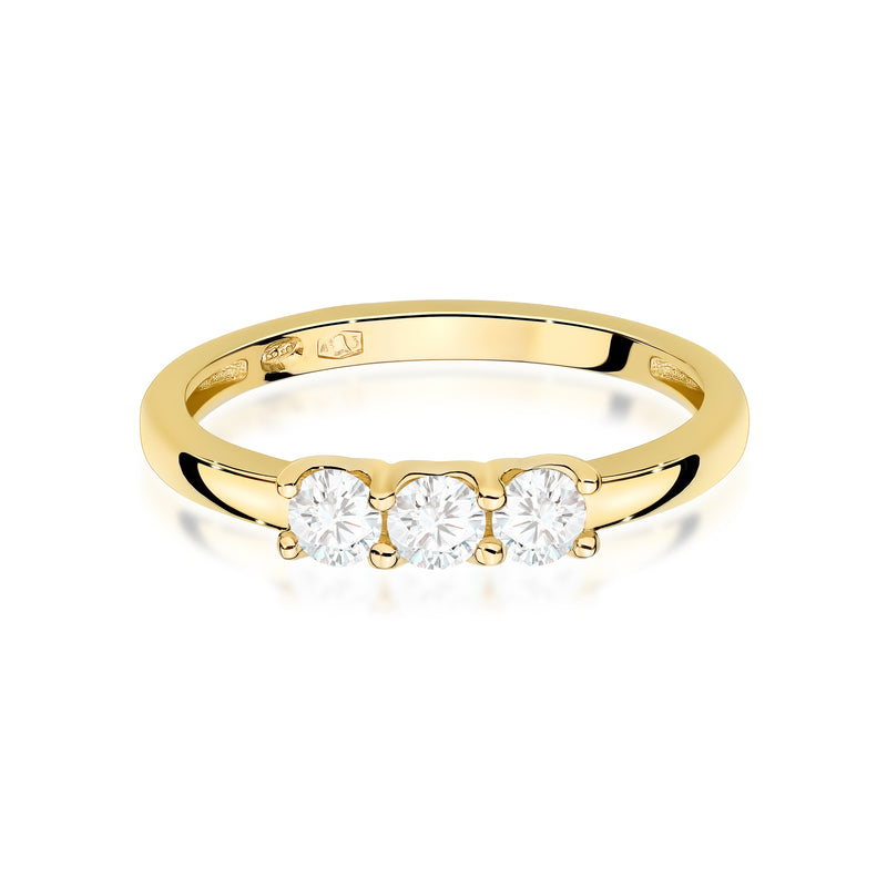Inel Aur 9K cu Diamante de Laborator 0.30 ct, imaginea 2 din 8