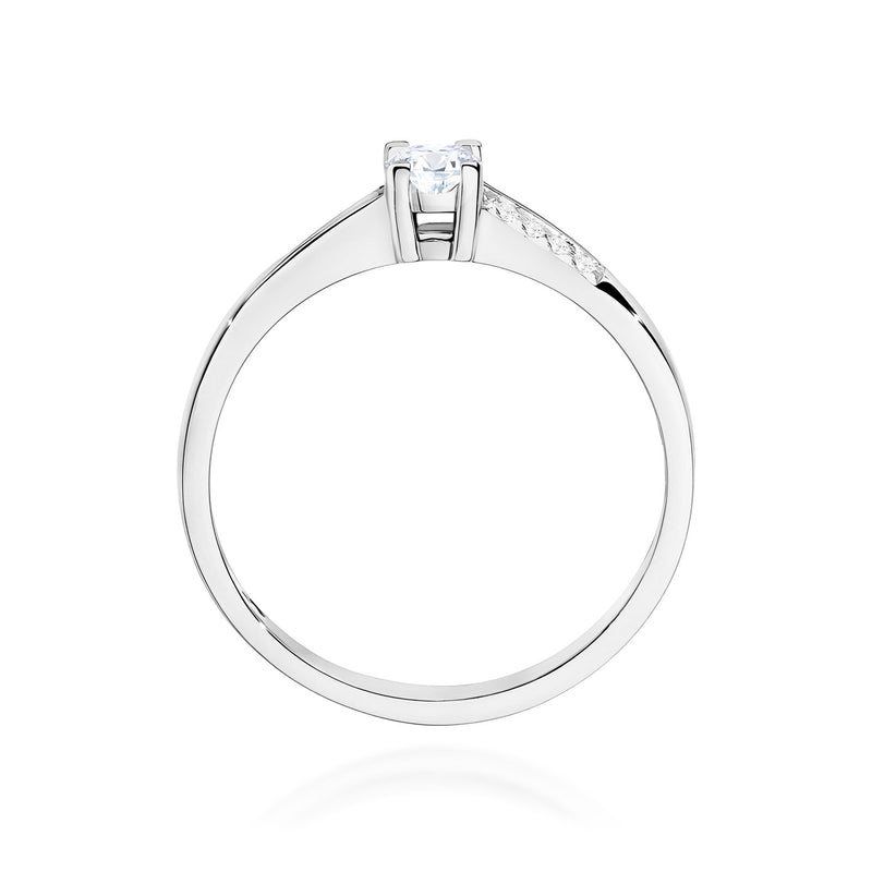 Inel Aur 9K cu Diamante de Laborator 0.19 ct, imaginea 7 din 8