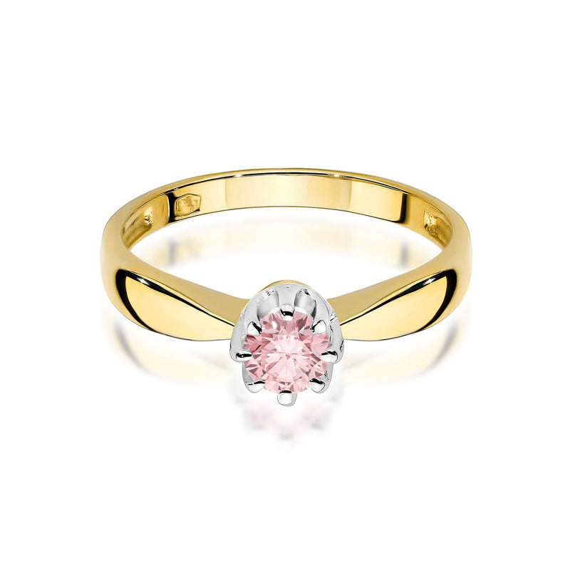 Inel Aur 14K cu Diamant Roz de Laborator 0.30 ct, imaginea 2 din 12