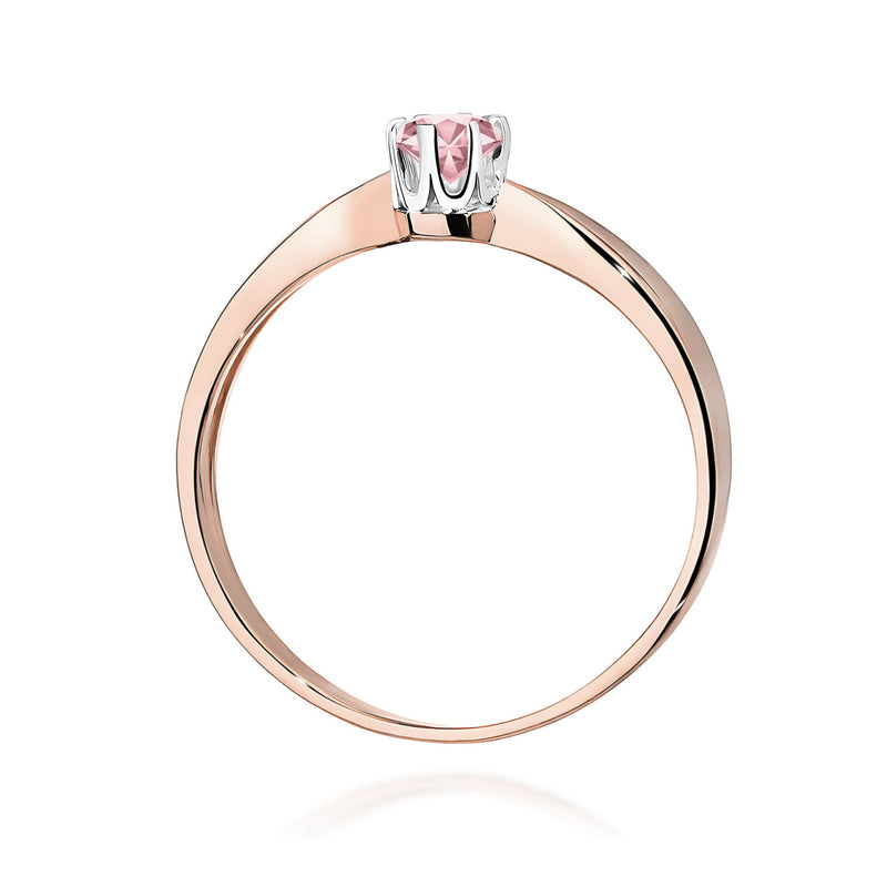 Inel Aur 14K cu Diamant Roz de Laborator 0.30 ct, imaginea 7 din 12
