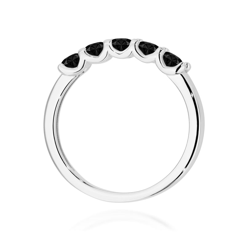 Inel Aur 14K cu Diamante Naturale Negre 0.60 ct, imaginea 11 din 12