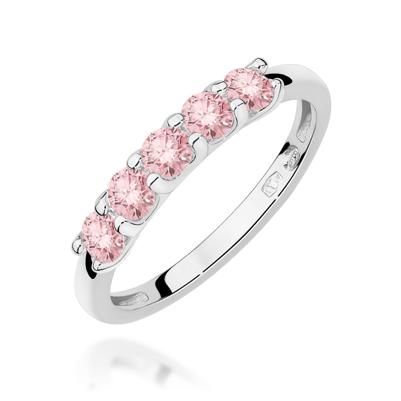 Inel Aur 14K cu Diamante Roz de Laborator 0.50 ct, imaginea 9 din 12