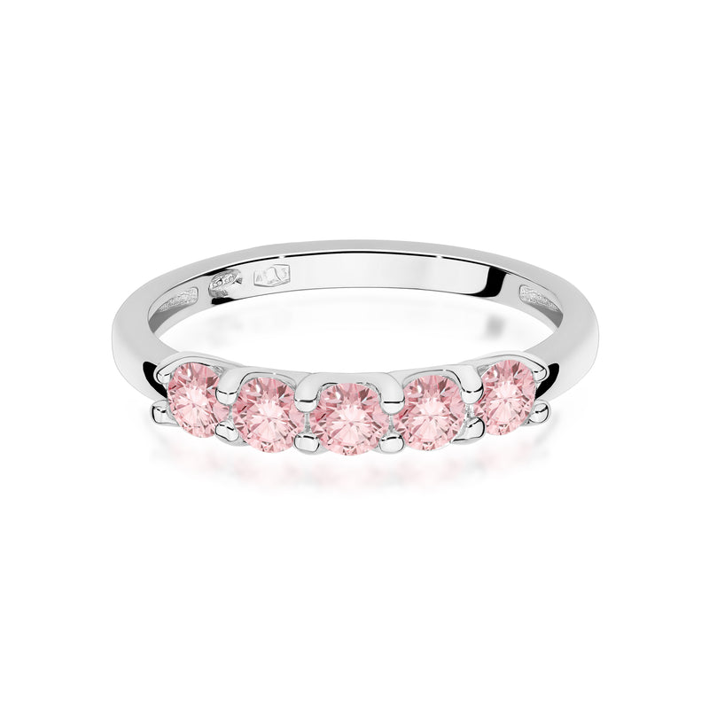 Inel Aur 14K cu Diamante Roz de Laborator 0.50 ct, imaginea 10 din 12