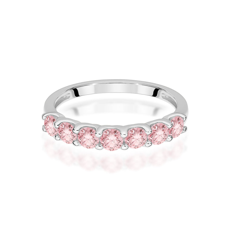 Inel Aur 14K cu Diamante Roz de Laborator 0.70 ct, imaginea 10 din 12