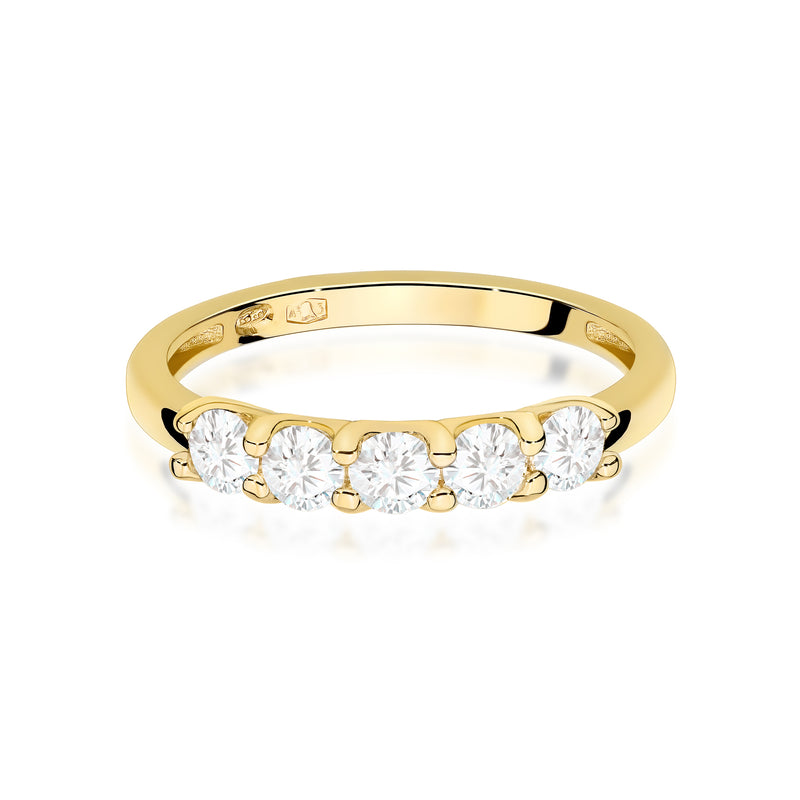 Inel Aur 9K cu Diamante de Laborator 0.50 ct, imaginea 2 din 8