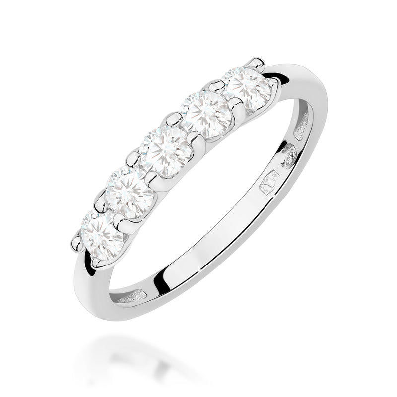 Inel Aur 9K cu Diamante Naturale 0.50 ct, imaginea 5 din 8