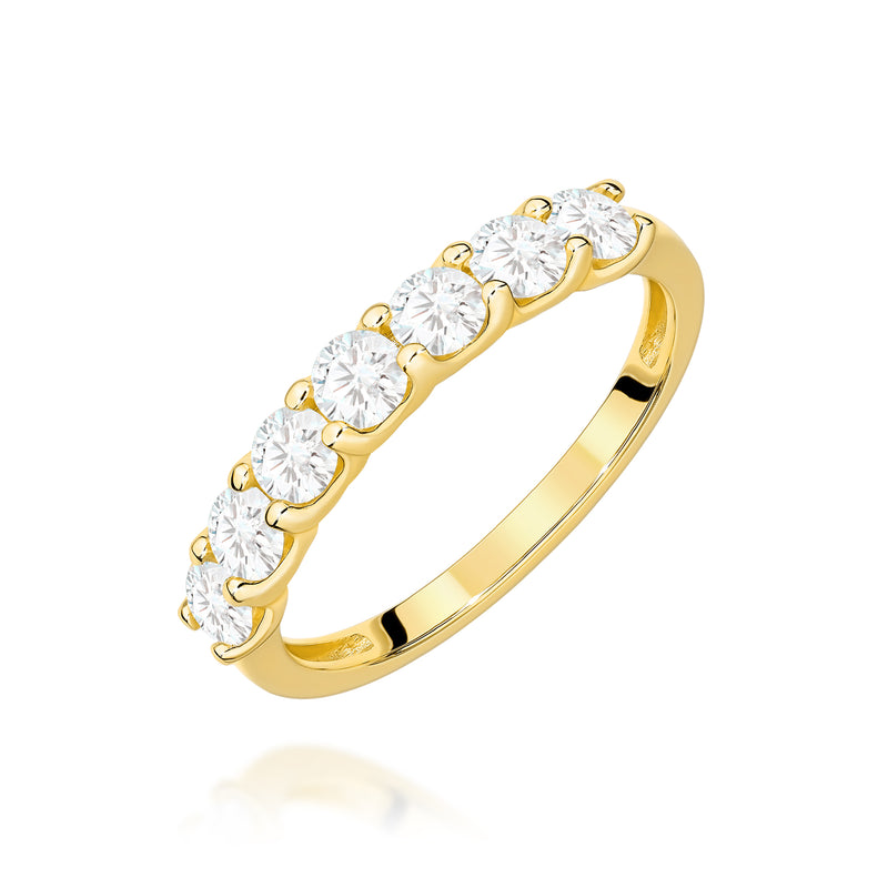 Inel Aur 9K cu Diamante de Laborator 0.70 ct — Aur galben