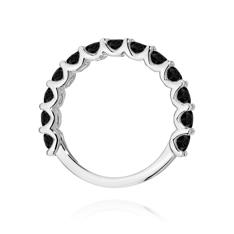 Inel Aur 9K cu Diamante Naturale Negre 1.56 ct, imaginea 7 din 8
