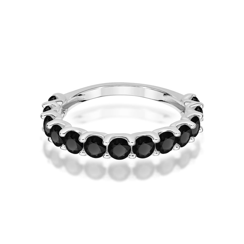 Inel Aur 14K cu Diamante Naturale Negre 1.56 ct, imaginea 10 din 12