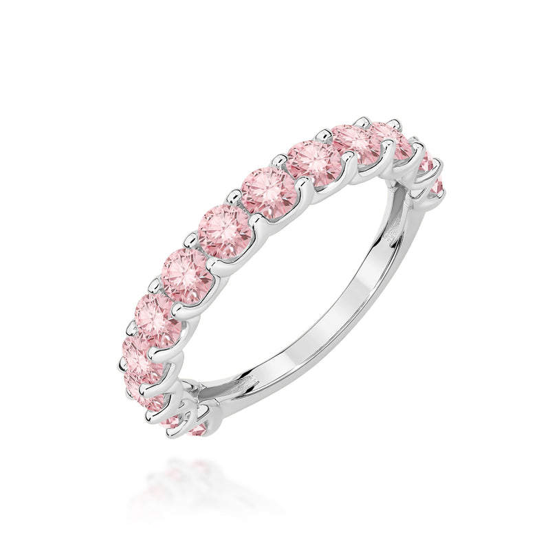 Inel Aur 14K cu Diamante Roz de Laborator 1.30 ct, imaginea 9 din 12
