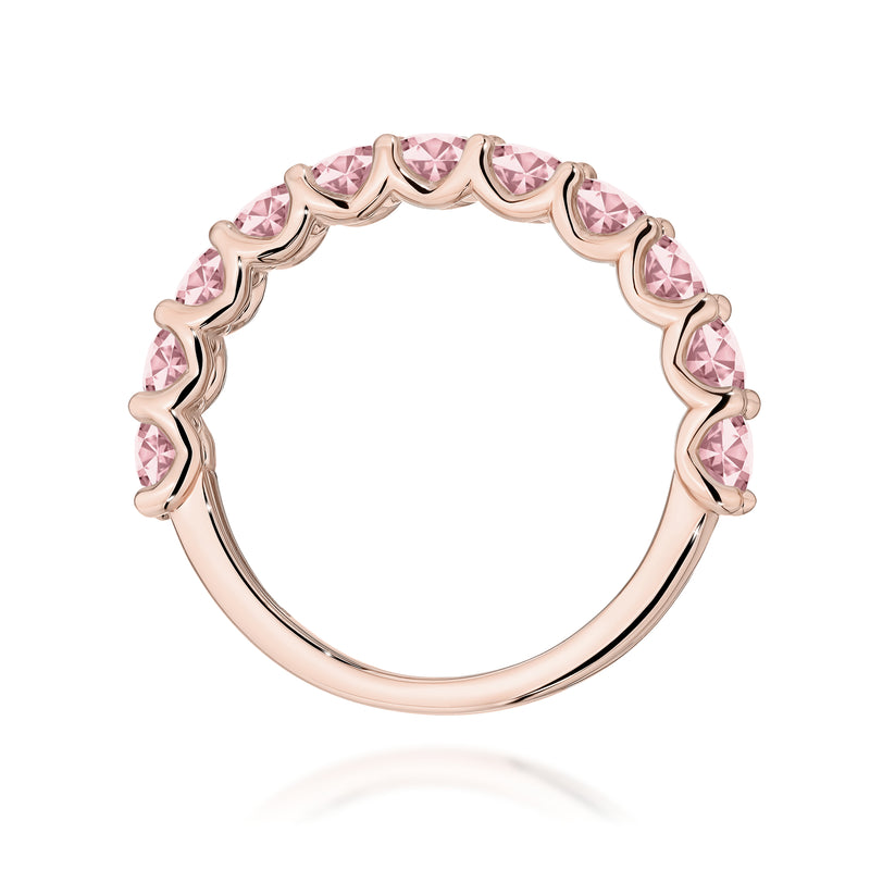 Inel Aur 14K cu Diamante Roz de Laborator 1.10 ct, imaginea 7 din 12