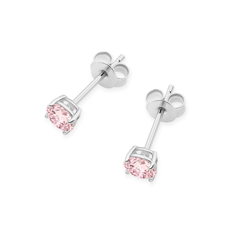 Cercei Aur 14K cu Diamant Roz de Laborator 0.50 ct, imaginea 8 din 9