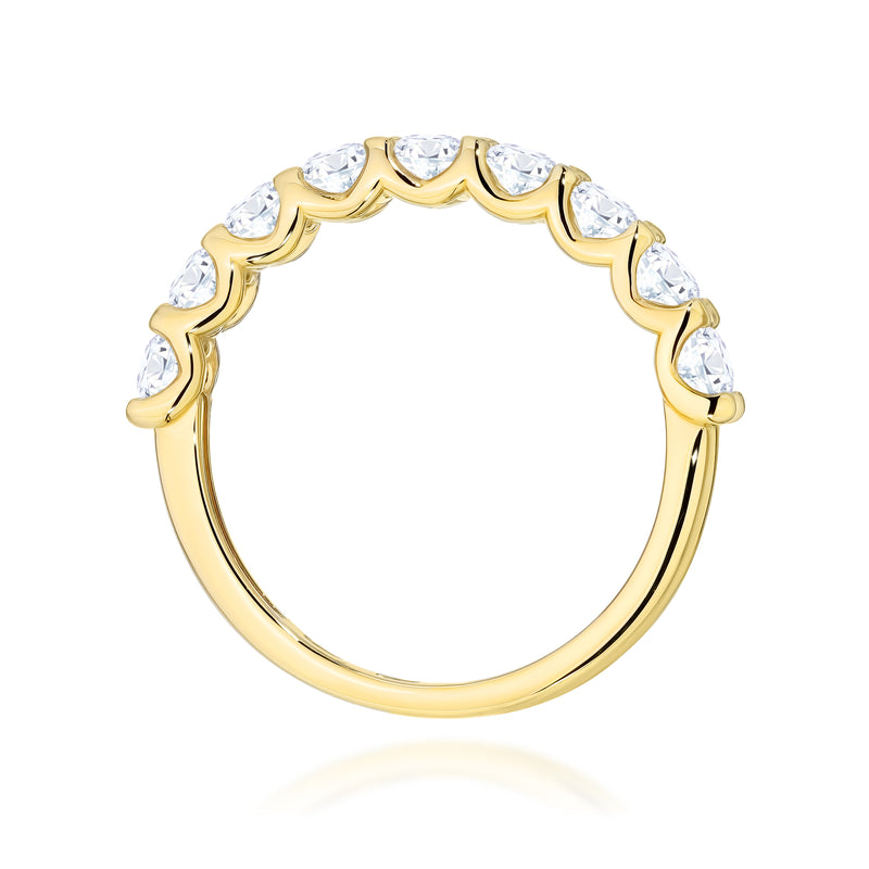 Inel Aur 9K cu Diamante Naturale 0.90 ct, imaginea 3 din 4