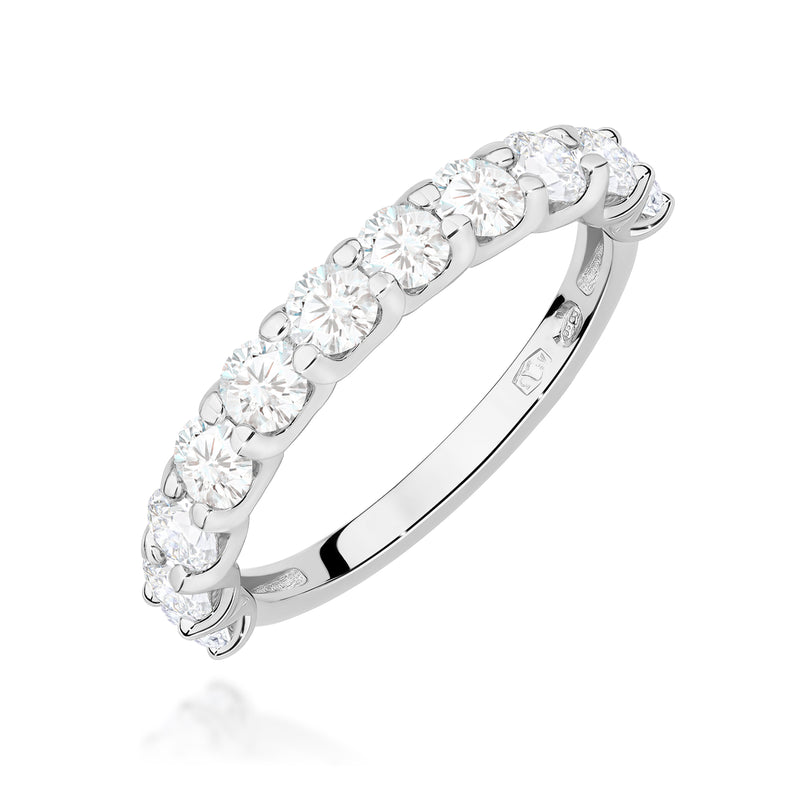 Inel Aur 9K cu Diamante Naturale 1.10 ct, imaginea 5 din 8