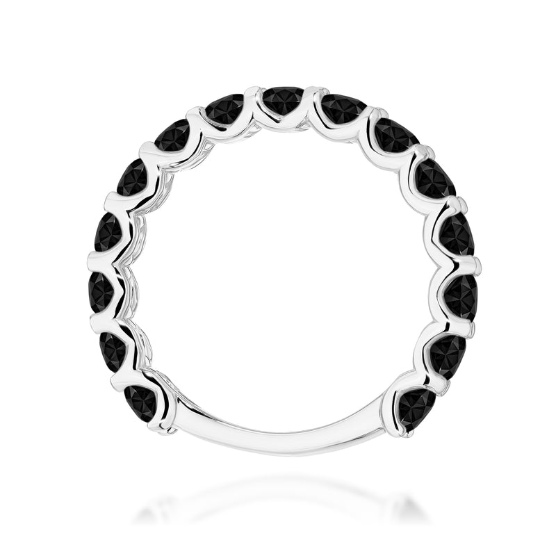 Inel Aur 9K cu Diamante Naturale Negre 1.80 ct, imaginea 7 din 8